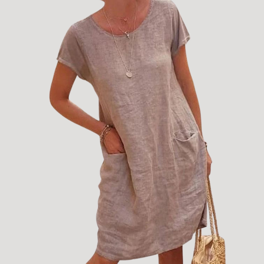 Relaxed Fit Women's Casual Midi Dress