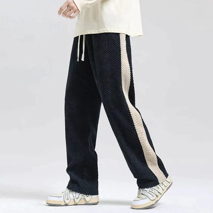 Trendy Textured Corduroy Jogger Pants