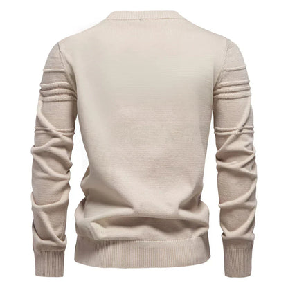 Classic Men's Patterned Crew Sweater