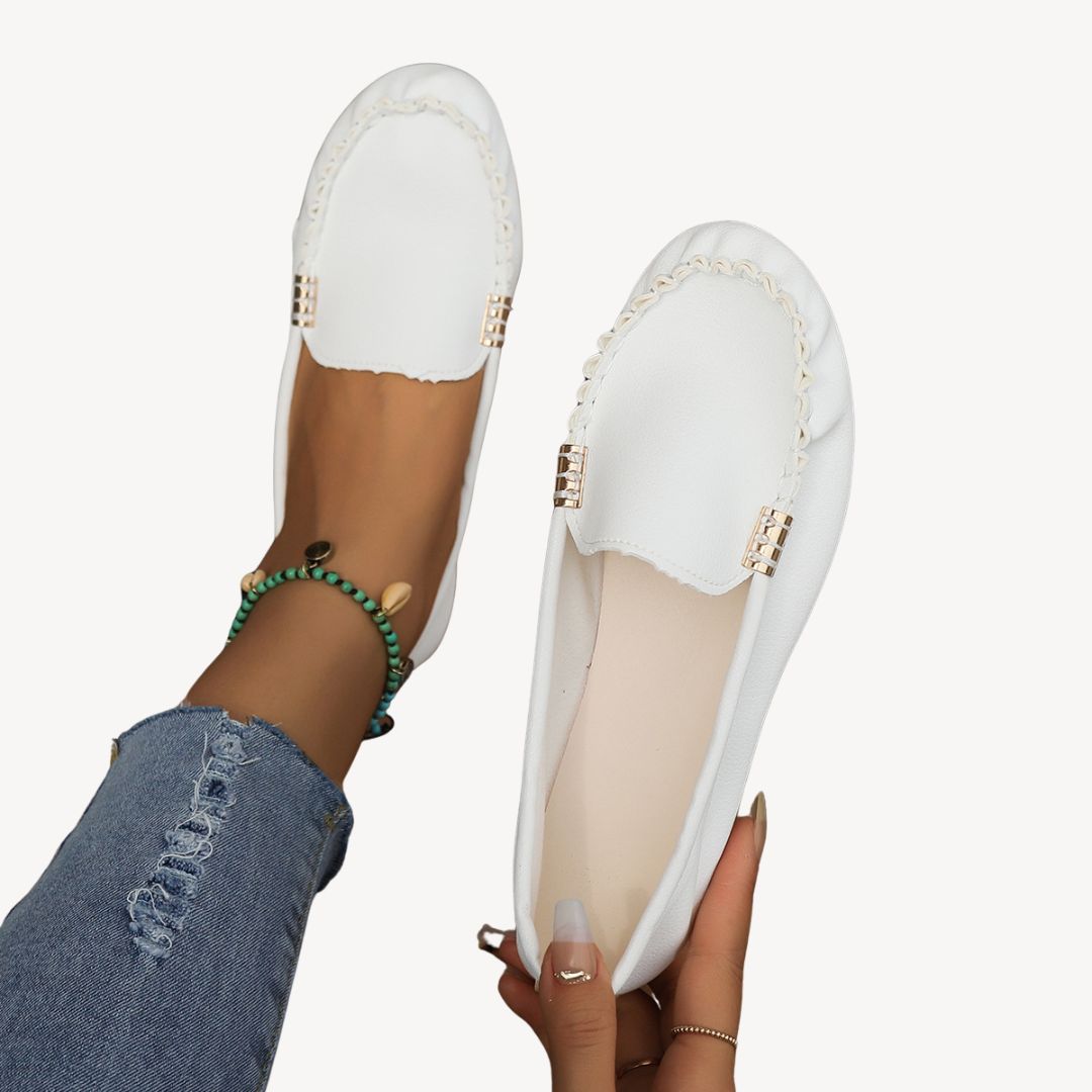Comfortable Womens Genuine Leather Flat Shoes - OutfitLondon