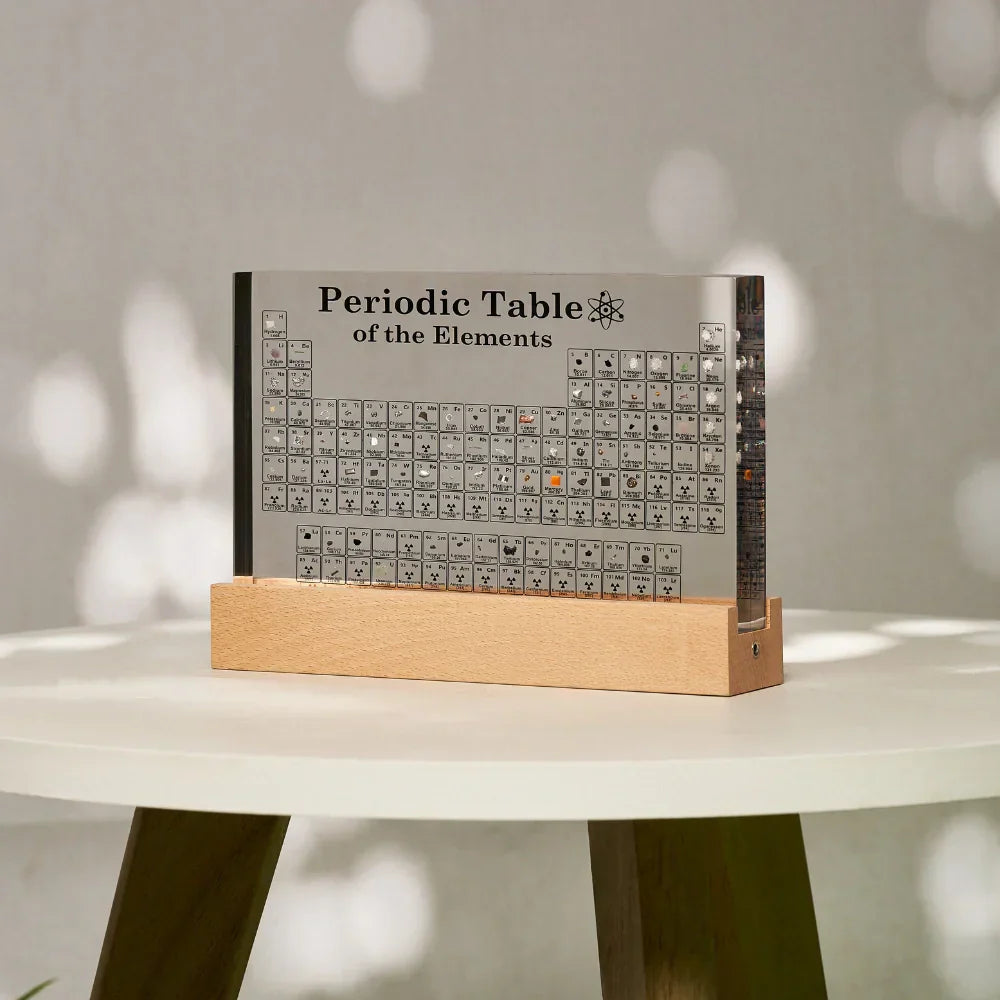 Glowing Element Periodic Table Wall Art Display