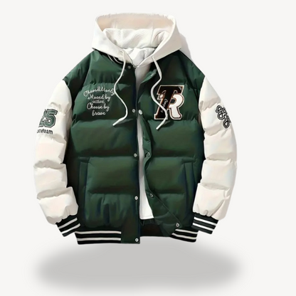 Waterproof Mens Insulated Hooded Jacket