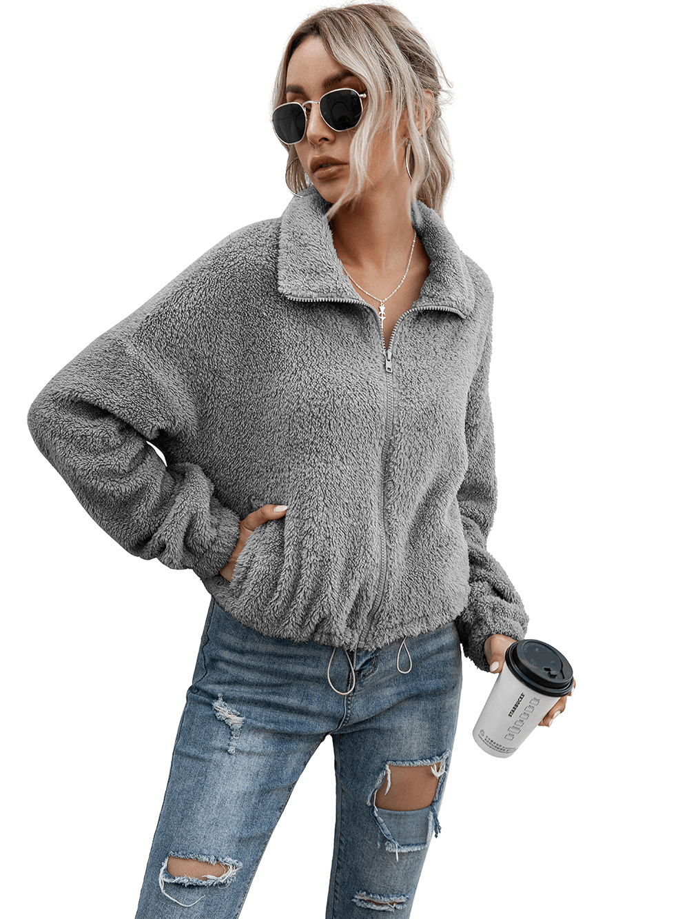 Cozy Fleece Hooded Winter Jacket