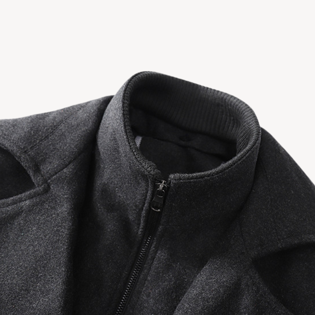 Warm Navy Classic Winter Coat