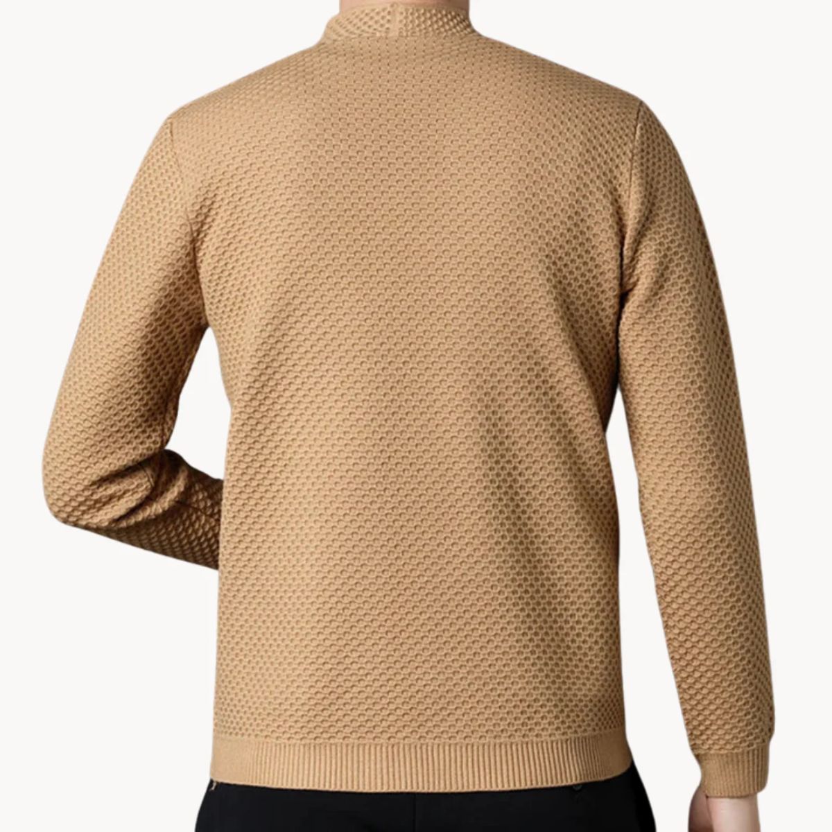 Relaxed Fit Men's Open Front Cardigan Sweater