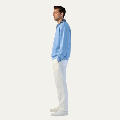 Casual Fit Long Sleeve Polo Shirt
