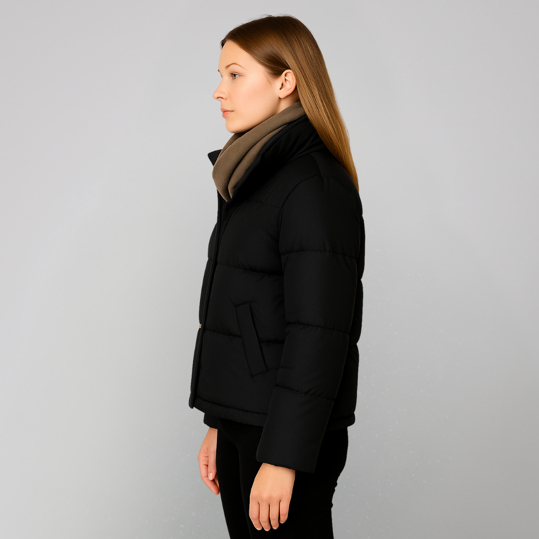 Warm Padded Down Parka Coat for Women