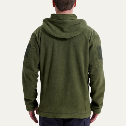 Men's Camo Quarter Zip Fleece Pullover Jacket