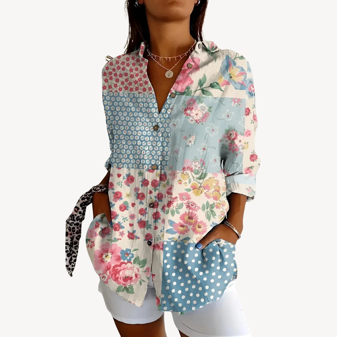 Classic Ladies Printed Blouse