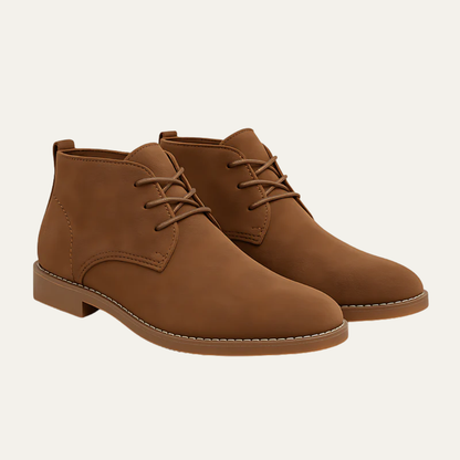 Simple Leather Ankle Boots for Men - OutfitLondon