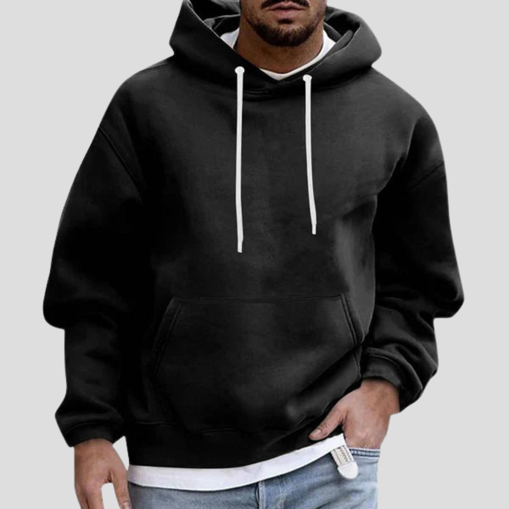 Casual Hooded Sweatshirt with Pockets