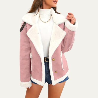 Short Faux Leather Biker Jacket