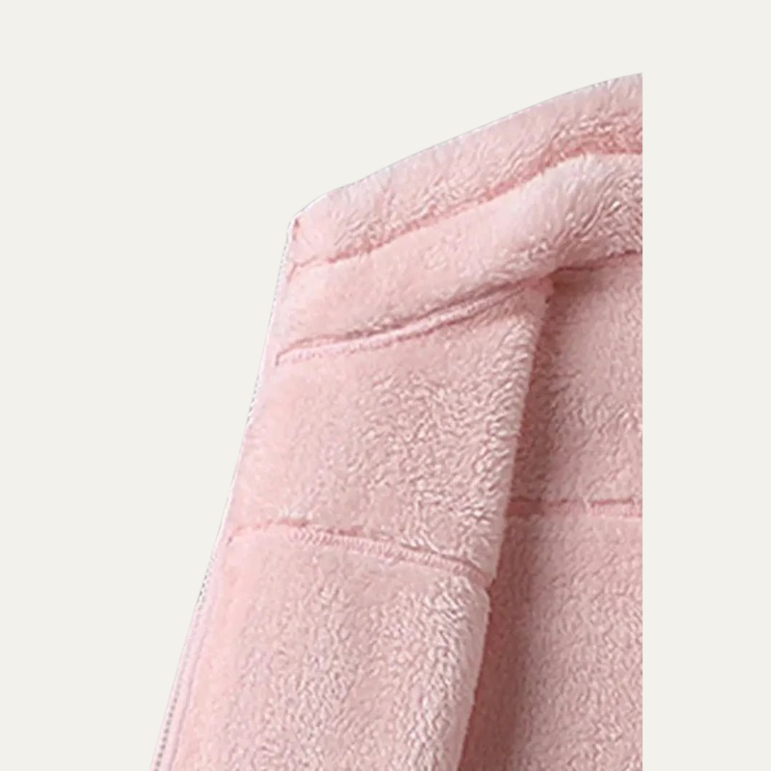 Ladies Cozy Fleece Zip Up Jacket