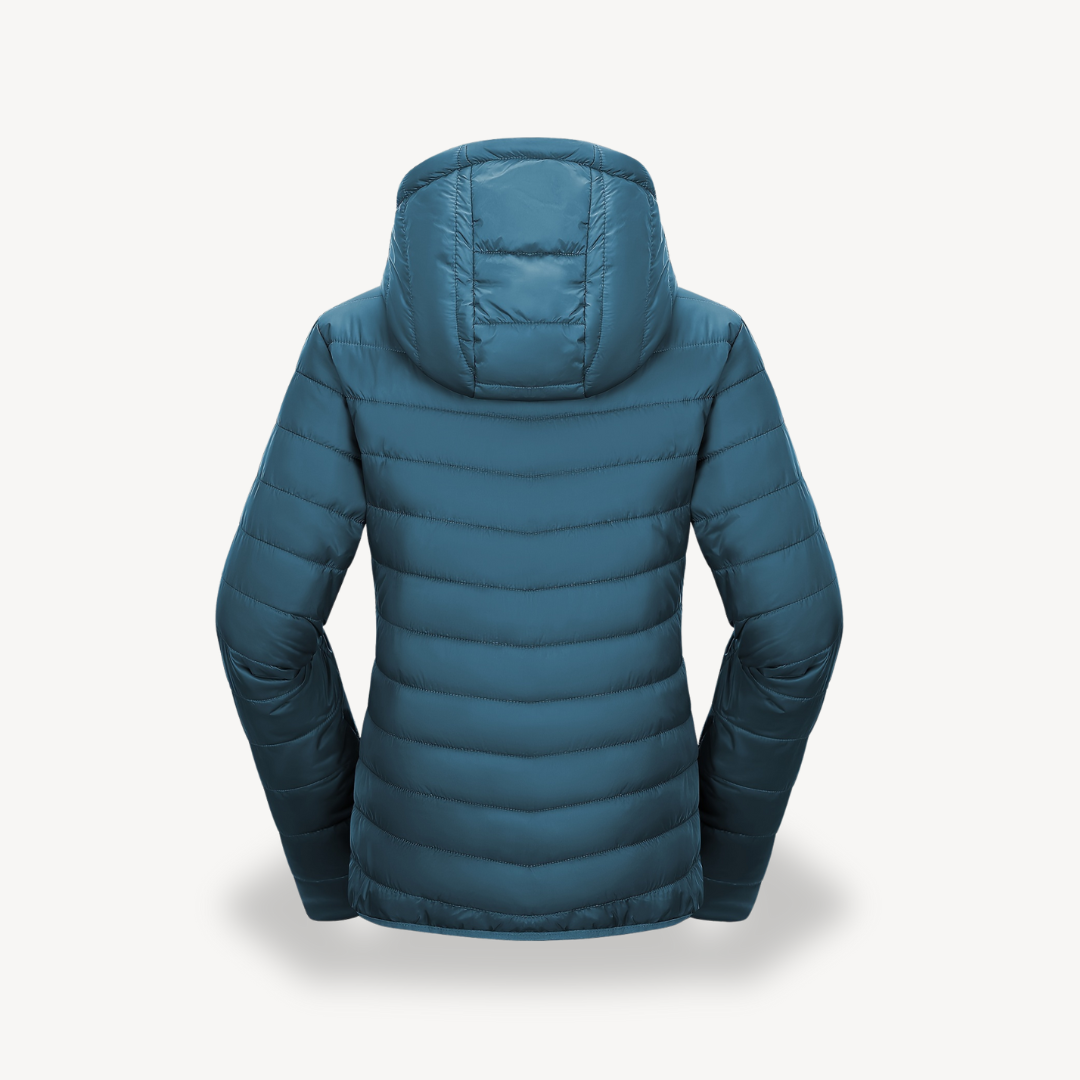 Lightweight Women's Puffer Coat with Hood