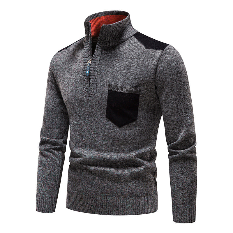 Casual Quarter Zip Fleece Pullover Jacket