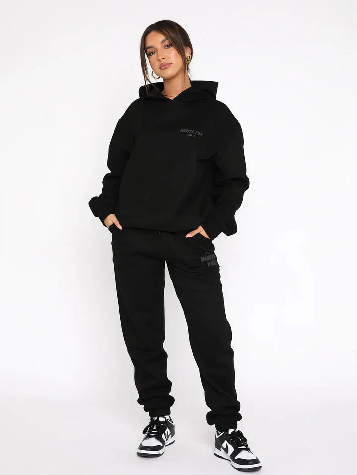 Pink Hoodie and Sweatpants Set for Women