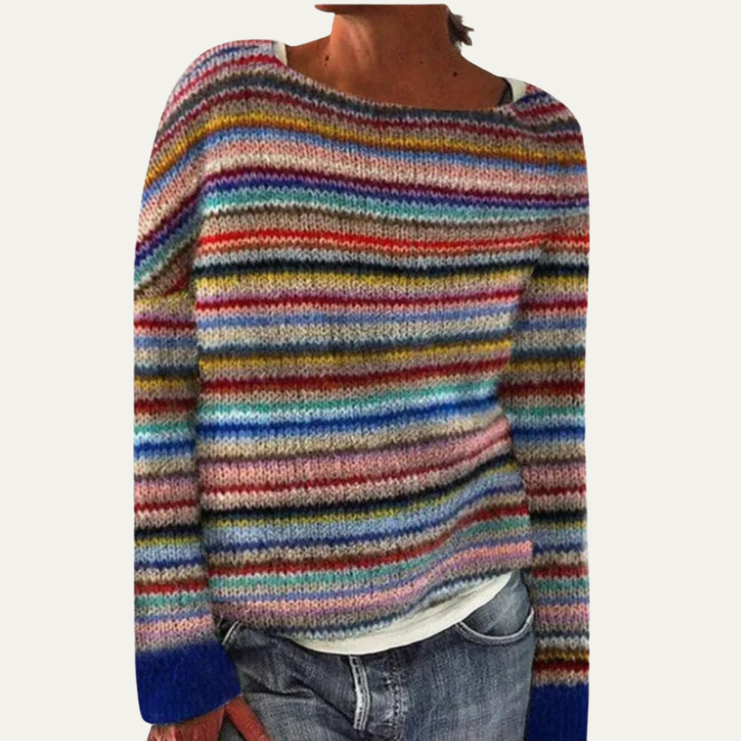 Ladies Classic Patterned Pullover Sweater