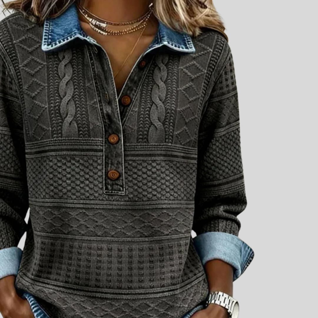 Soft Knit Crew Neck Casual Top