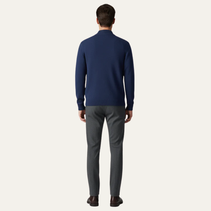 Men's Warm Zip Up Knitted Jacket Cardigan