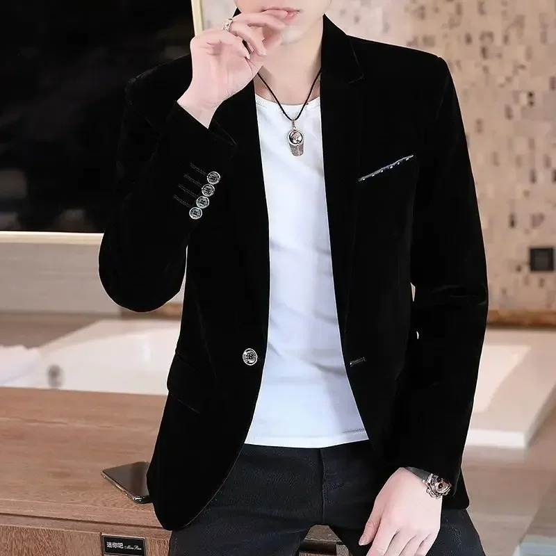 Men's Classic Fit Velvet Jacket