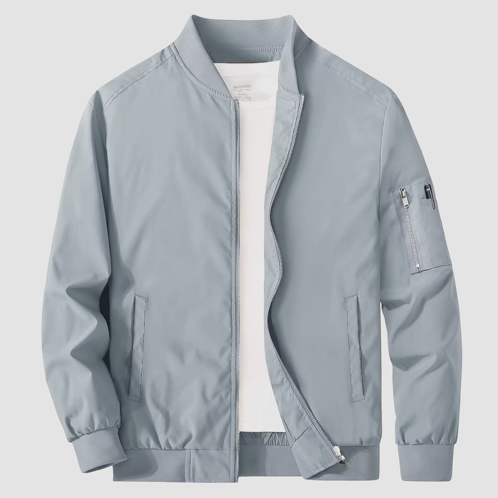 Slim Fit Mens Bomber Jacket Lightweight
