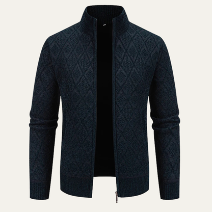 Stylish Mens Patterned Knit Blazer Jacket