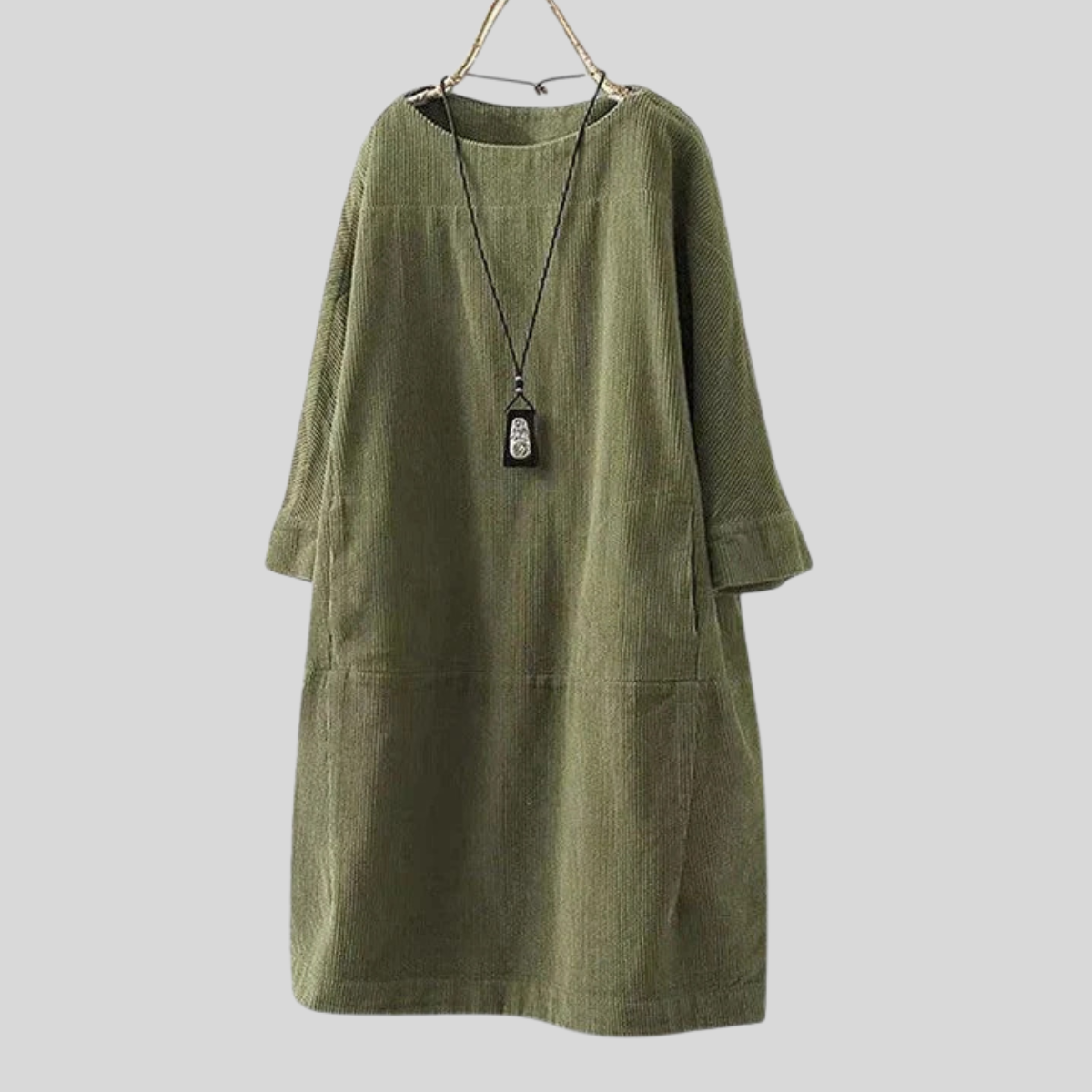Relaxed Fit Casual Midi Dress
