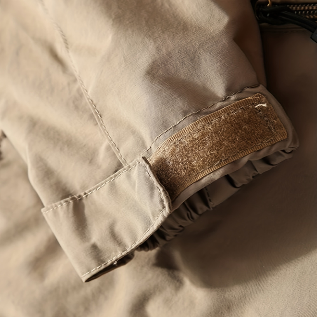 Relaxed Fit Waterproof Zip Up Jacket