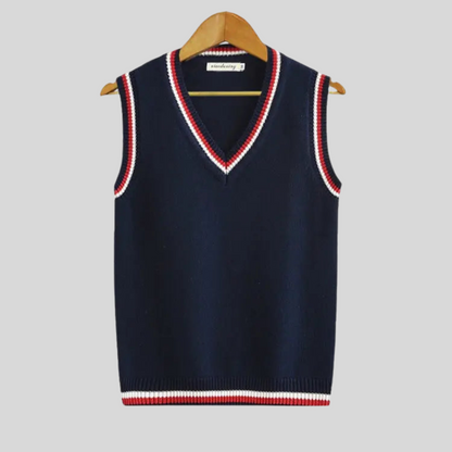Men's Warm Crew Neck Vest Sweater