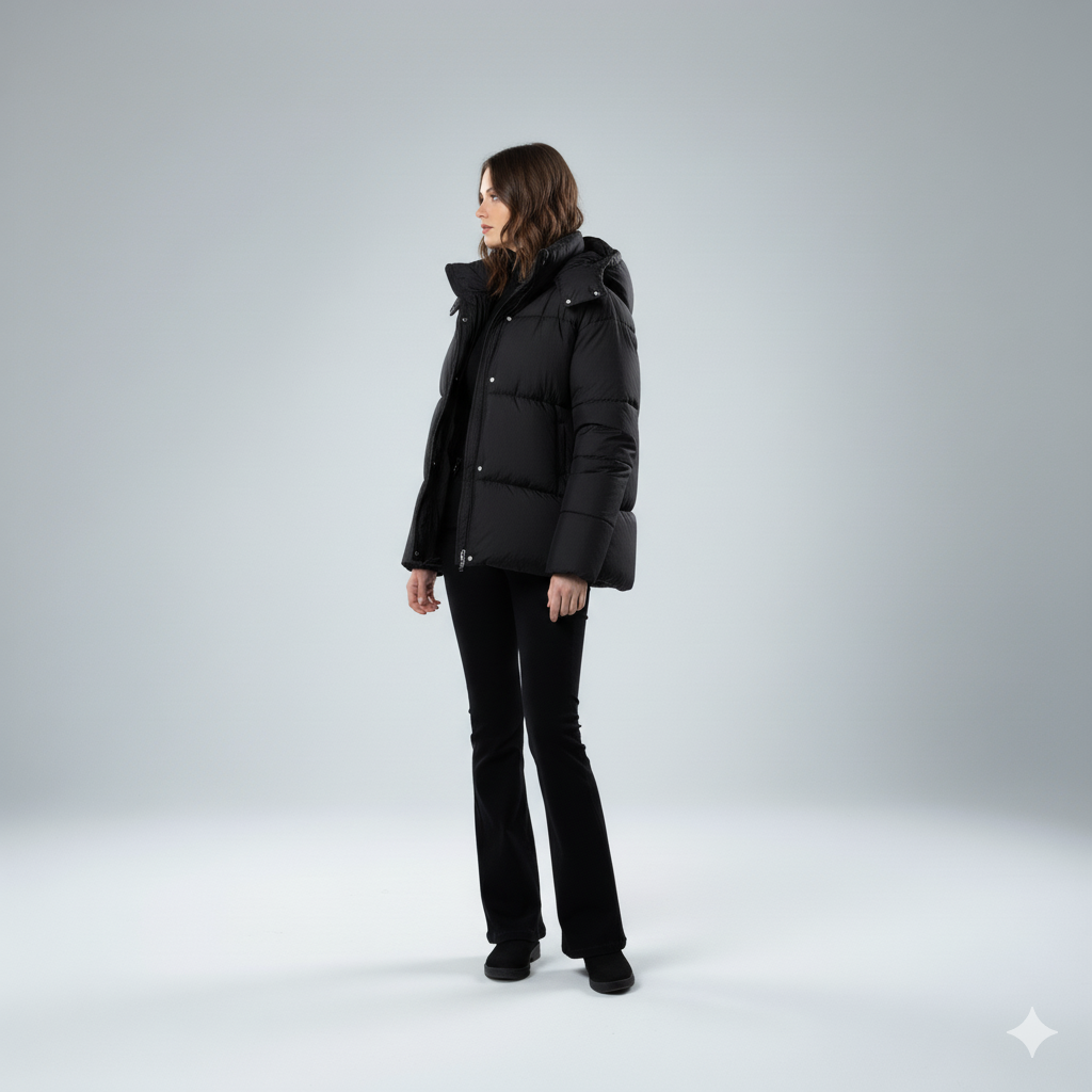 Warm Padded Parka Coat for Women