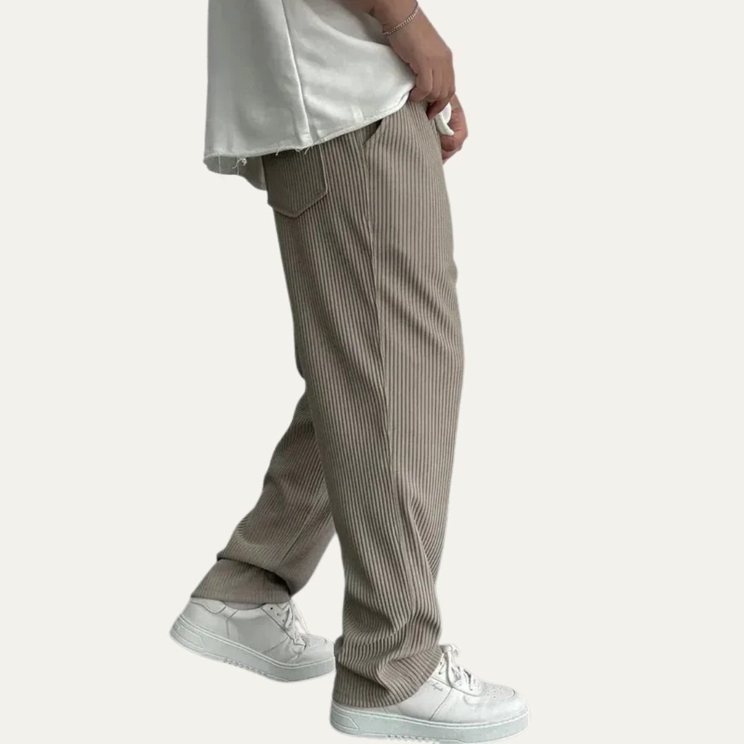 Comfortable Fit Ribbed Knit Sweatpants