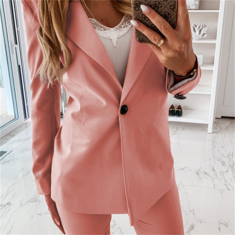 Timeless Ladies One Button Wool Jacket