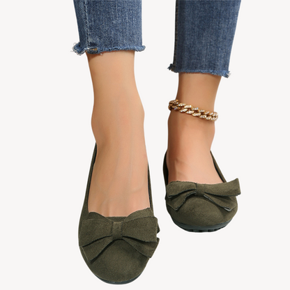 Ladies Soft Bow Ballet Shoes