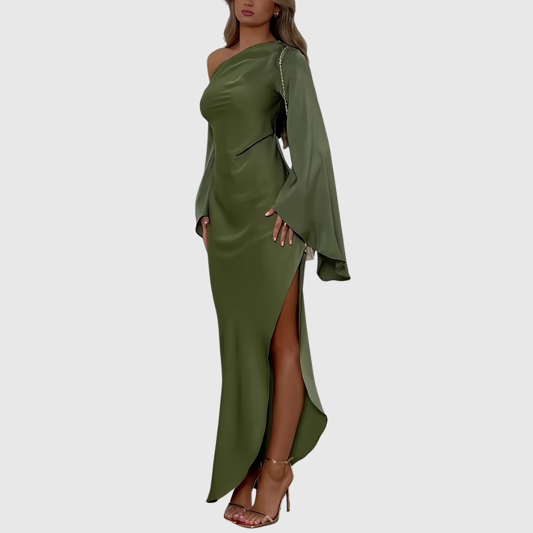 Sleek One Shoulder Formal Gown - OutfitLondon