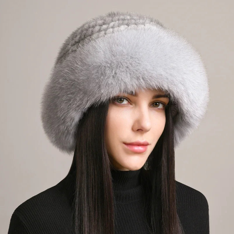 Plush Faux Fur Cold Weather Beanie