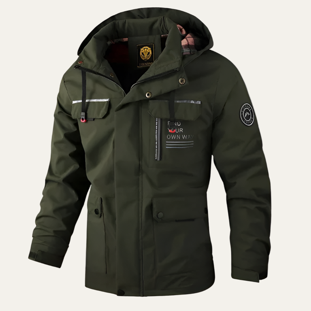 Men's Waterproof Short Parka Coat