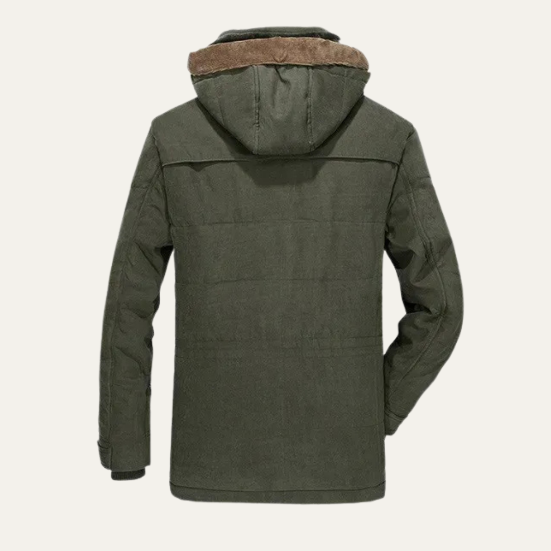 Men's Quilted Patterned Bomber Jacket