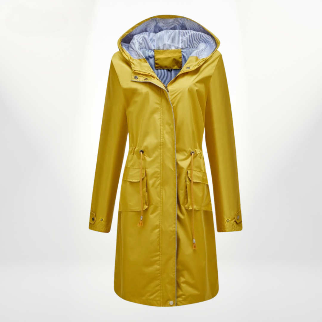 Waterproof Women's Hooded Windbreaker Jacket Coat