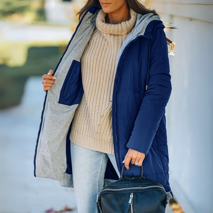 Warm Lightweight Down Filled Hooded Jacket