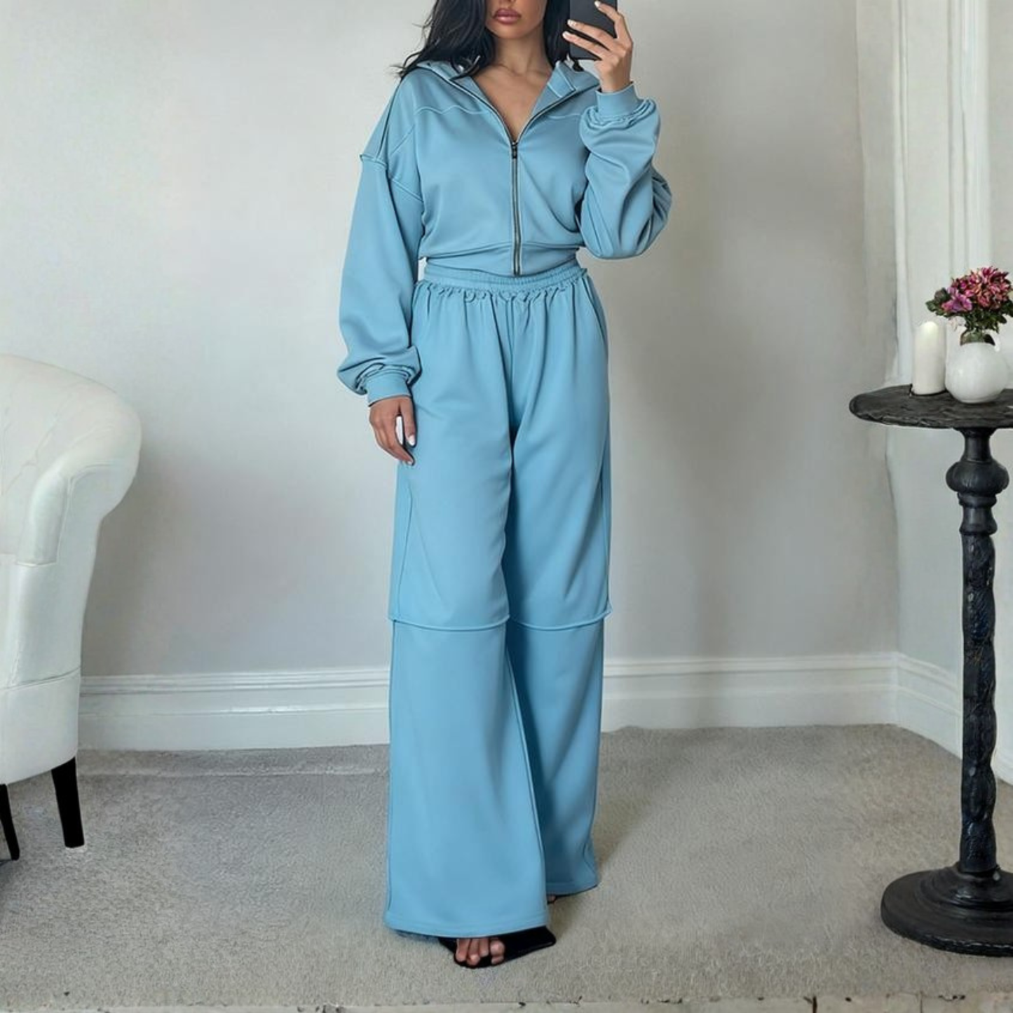Soft Fleece Hoodie and Jogger Pants Set