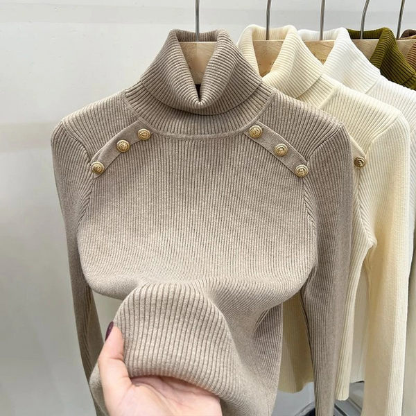 Soft Women's Relaxed Fit Turtleneck Jumper