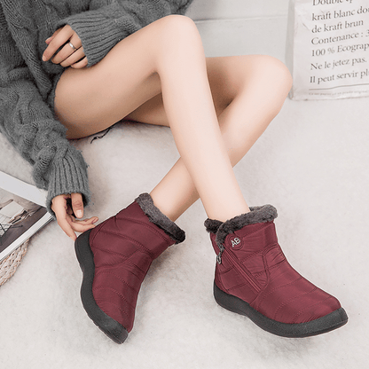 Women Fur Lined Outdoor Orthopedic Snow Boots