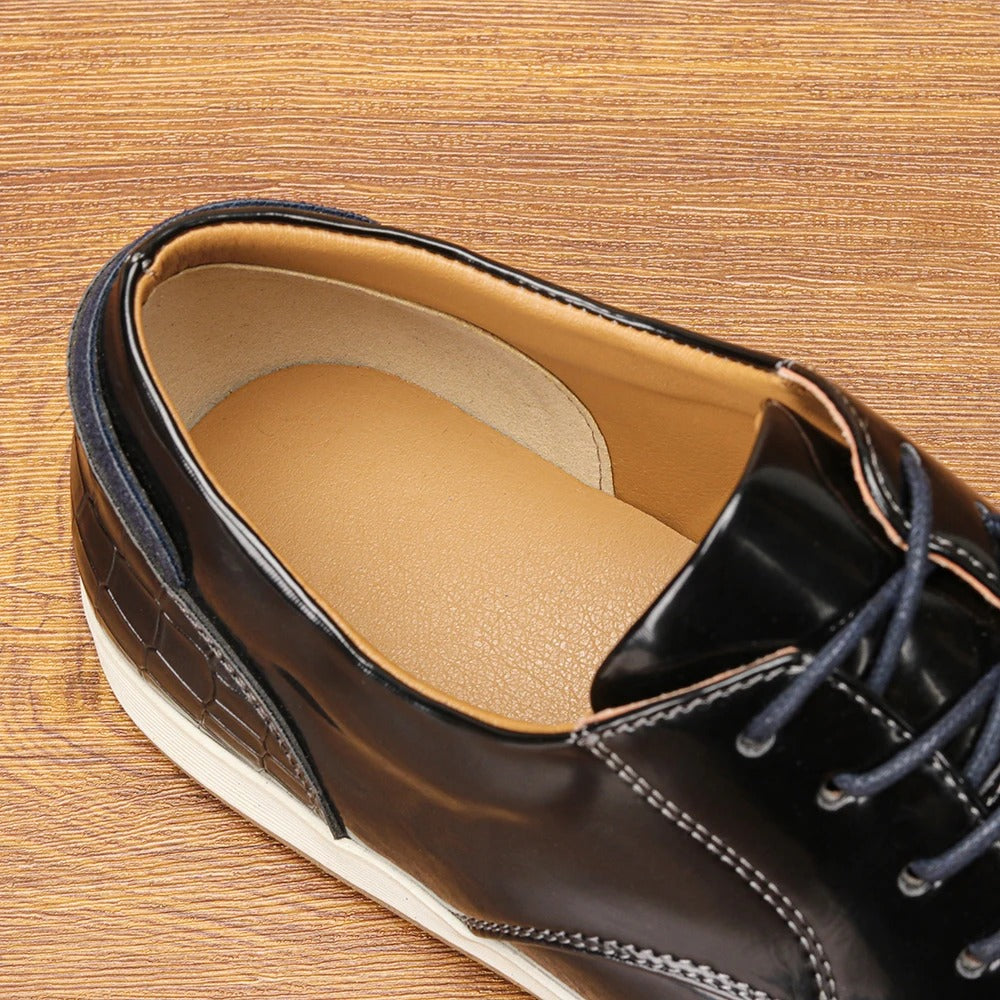 Premium Leather Running Shoes