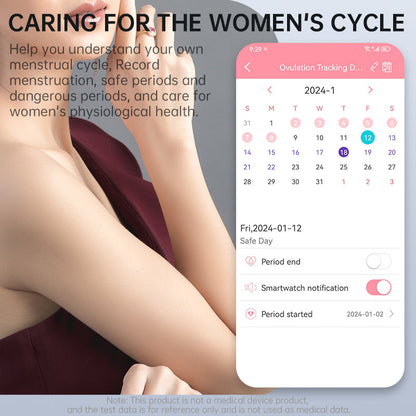 One-click Blood Pressure Blood Sugar ECG/EKG HRV Heart Rate Monitor Health Smart Watch