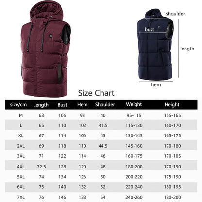 Unisex Warming Heated Vest