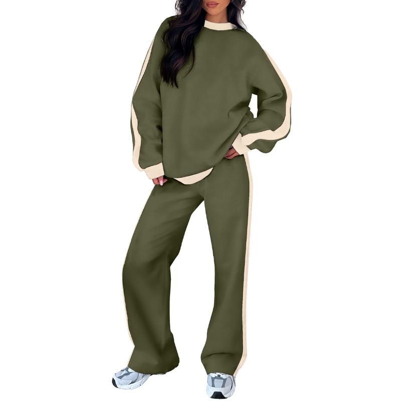 Soft Cozy Loungewear Set Sweatshirt and Jogger Pants
