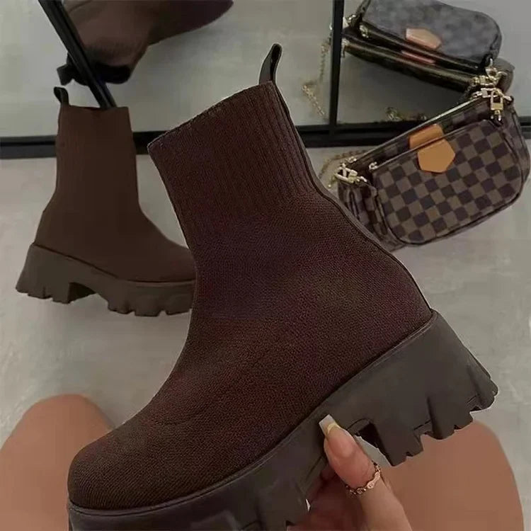 Cozy Cable Knit Ankle Boot Socks