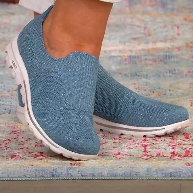 Sparkle Breathable Slip-on Orthopedic Diabetic Walking Shoes
