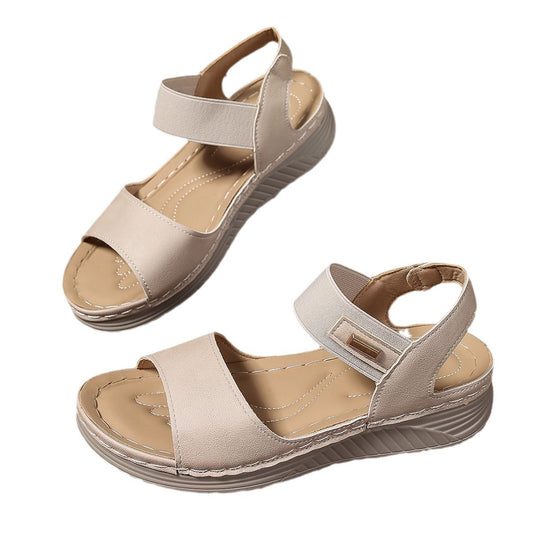Cushioned Open Toe Ankle Strap Sandals