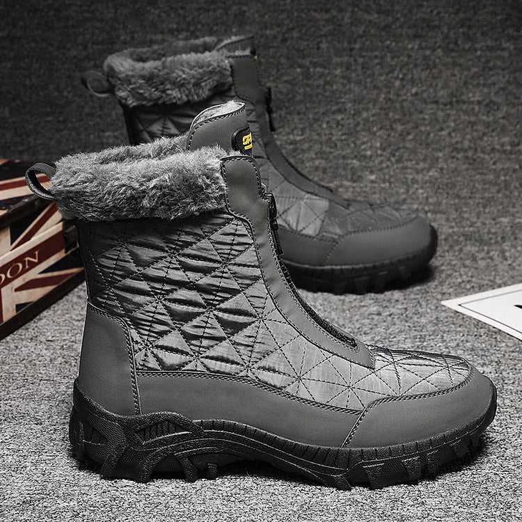 Insulated Men's Snow Boots - Waterproof and Durable
